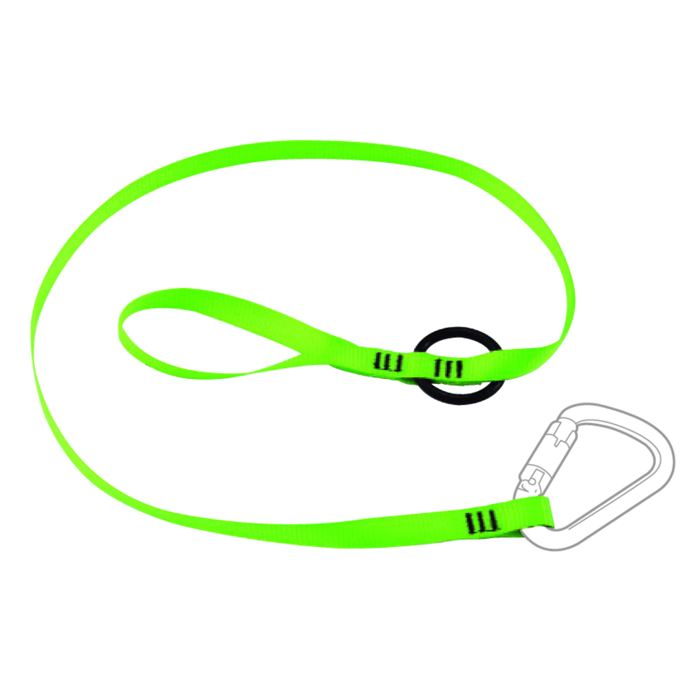 Longe avec 1 boucle etranglement +anneau métal rond 1,22m maxi 3kg LEVAC - 3800RTLS3