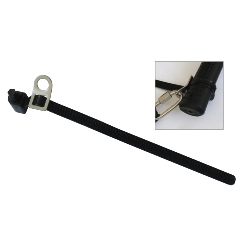 Kit 5 colliers plast. crantés vis de serrage +passant métal lg. 240 mm maxi 1 kg LEVAC - 3800RTLX2