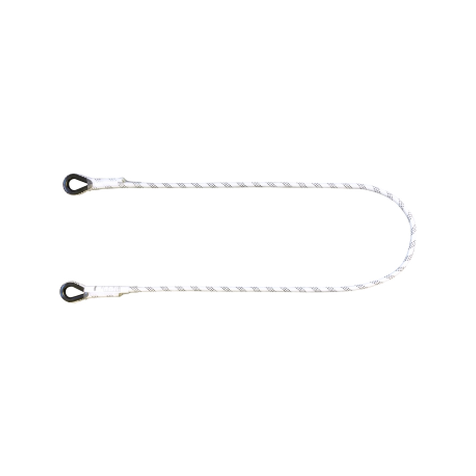 Longe de sécurité 1,5 m corde polyamide tressé LEVAC 3802B15