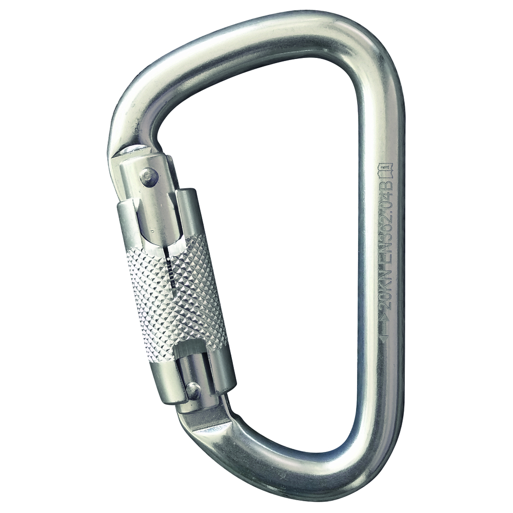 Mousqueton alu verouillage auto 1/4 de tour ouv. 22 mm LEVAC - 3805B