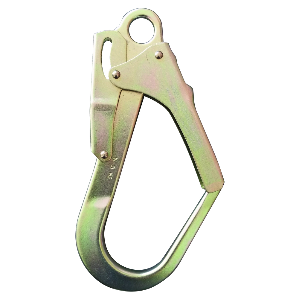 Mousqueton a double sécurité ouverture 55 mm acier zingué LEVAC - 3805C