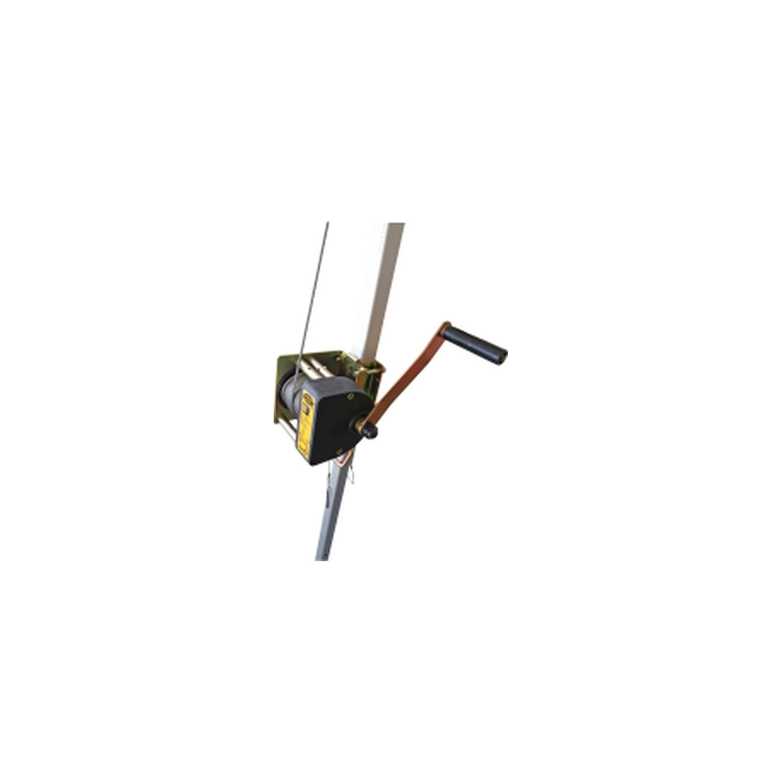 Treuil de sauvetage fixe acier 125 kg câble 20 m LEVAC 3806D
