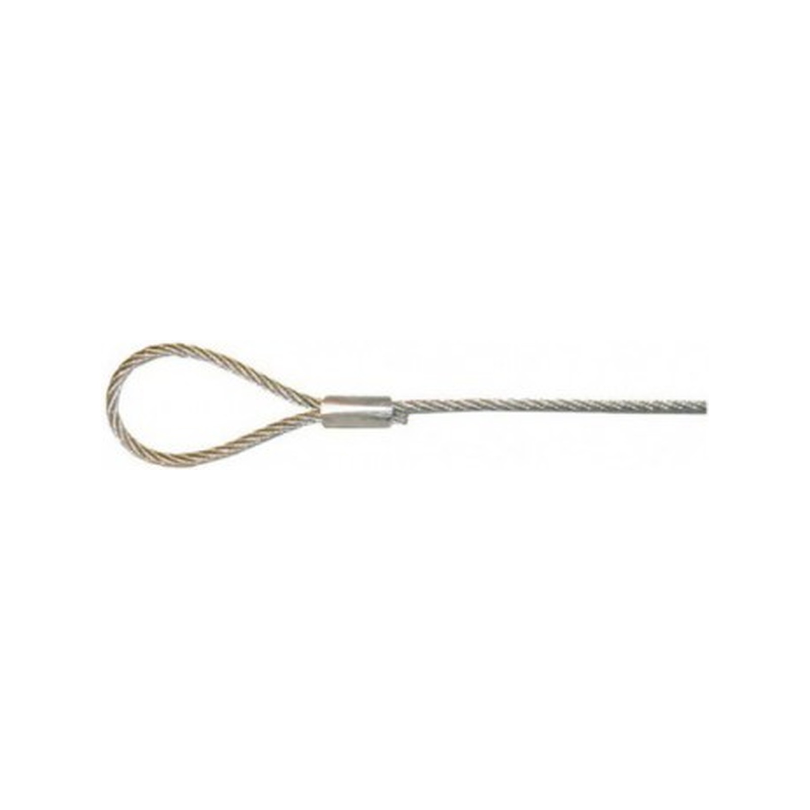 Câble galva 3 mm boucle manchonée 3 m botte 50 pièces LEVAC 4040C2