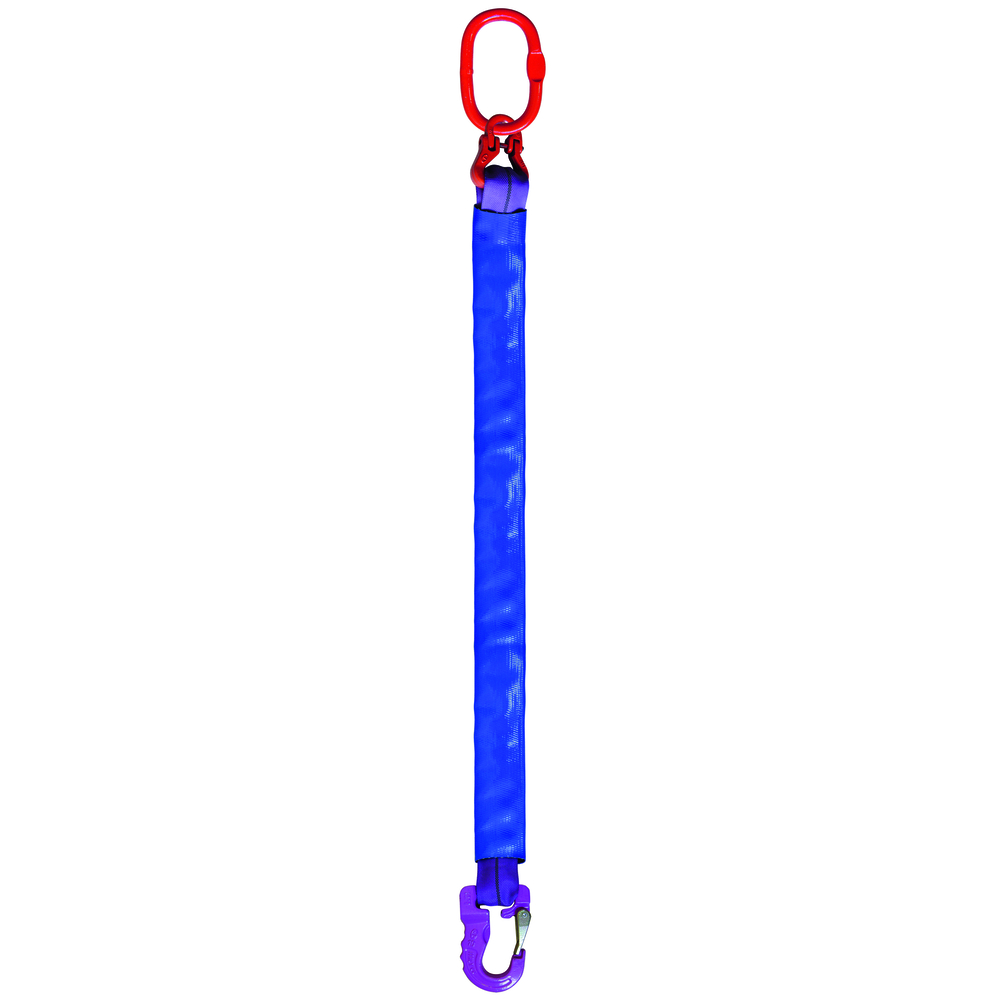 Élingue ronde 1 brin cmu 1 t anneau + crochet long. 4 m LEVAC - 4431A40