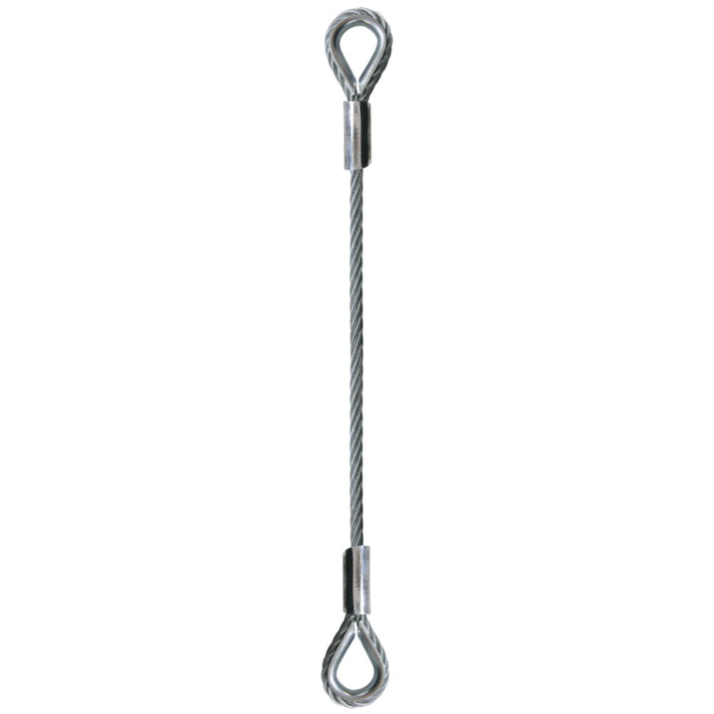 Câble de traction 2 boucles cossées d.22 mm rupture 30 t long 10 m LEVAC - 4701O-10