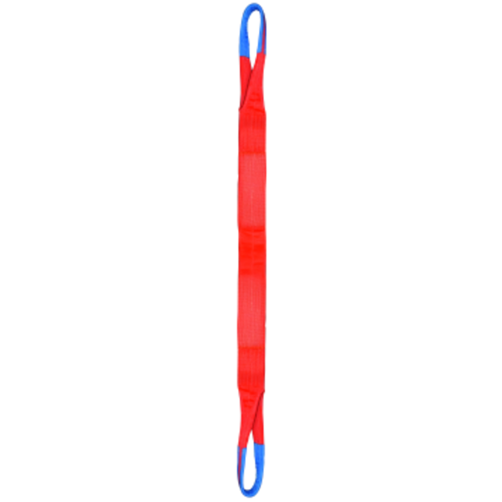Élingue sangle polyester 4 bandes porteuses 180 mm orange boucles repliées LEVAC - 4822