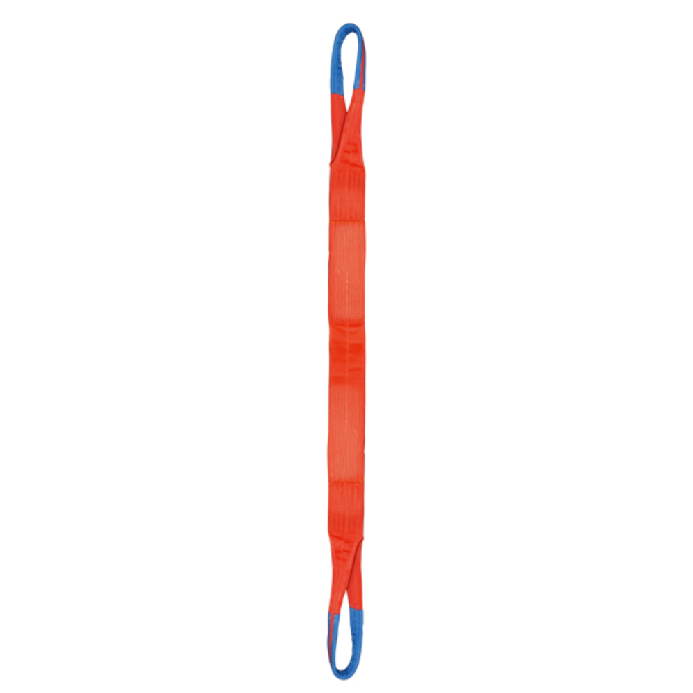 ÉLINGUE SANGLE 4 BANDES 300 MM CMU 20 T ORANGE BOUCLES REPLIÉES LG. 10 M LEVAC - 4822G100-4B