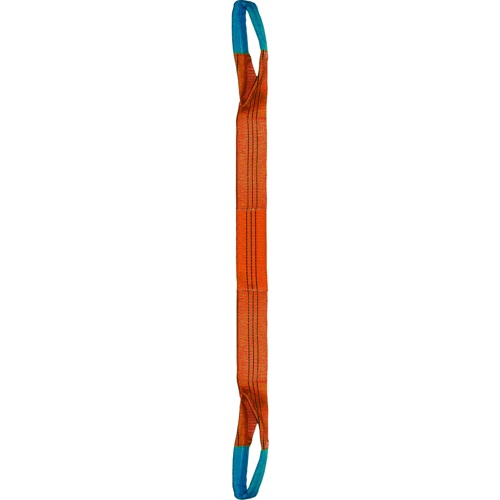 Élingue sangle double 300 mm cmu 10 t orange boucles repliées lg. 5 m LEVAC - 4822G50