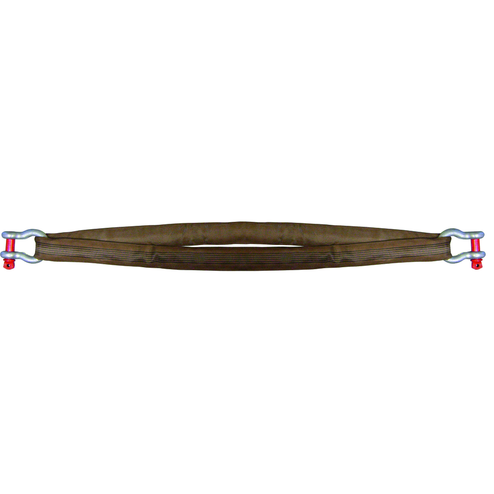 Sangle de traction poids-lourds long. 8 m cr 42 t + 2 manilles hr LEVAC - 4822PL
