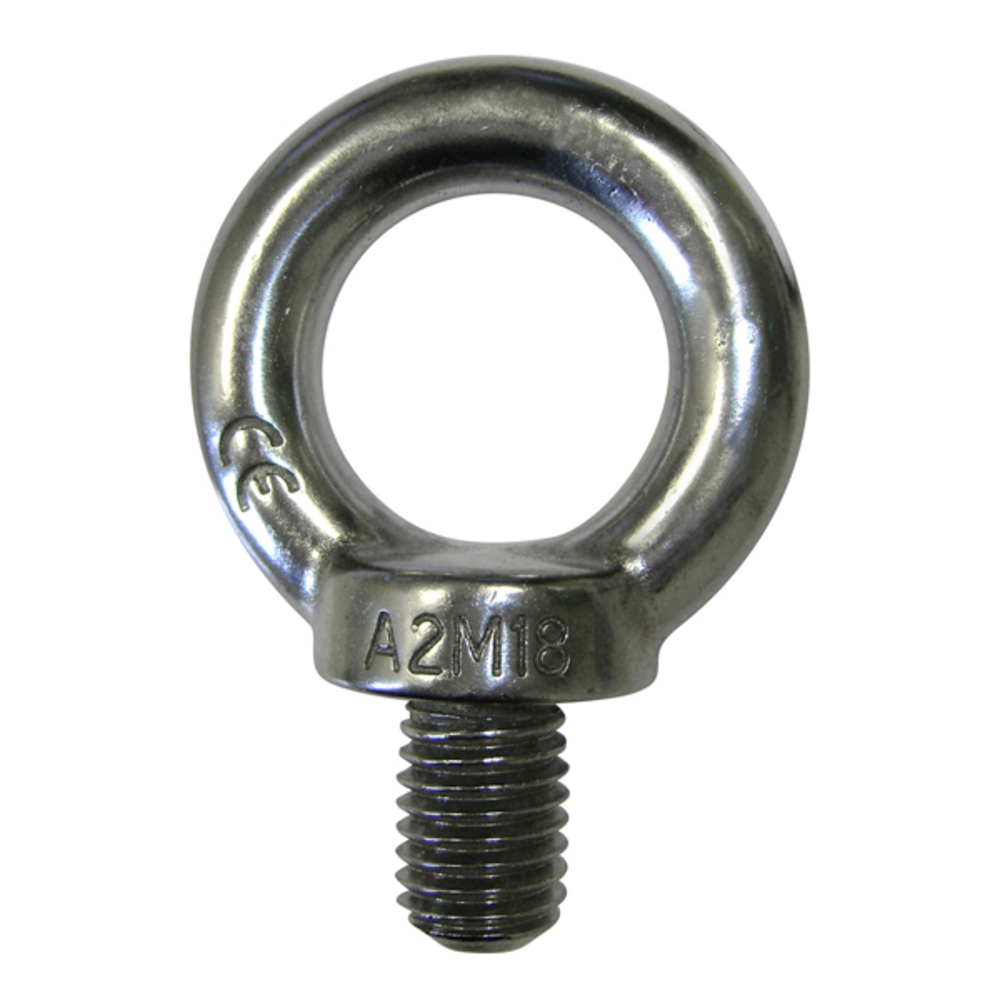 ANNEAU DE LEVAGE D.18 MM MALE CORPS M20 DIN 580 CMU 850 KG INOX LEVAC - 5025GIN