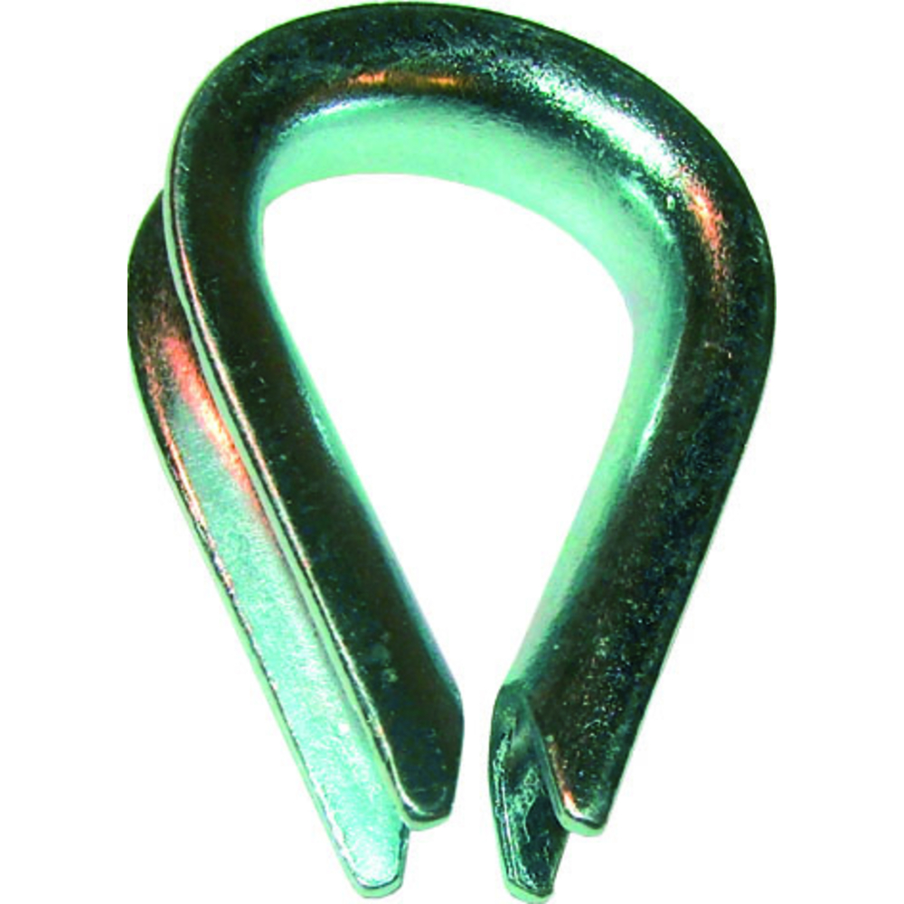 Cosse coeur p.o. câble d.8 mm acier galva LEVAC - 5080D