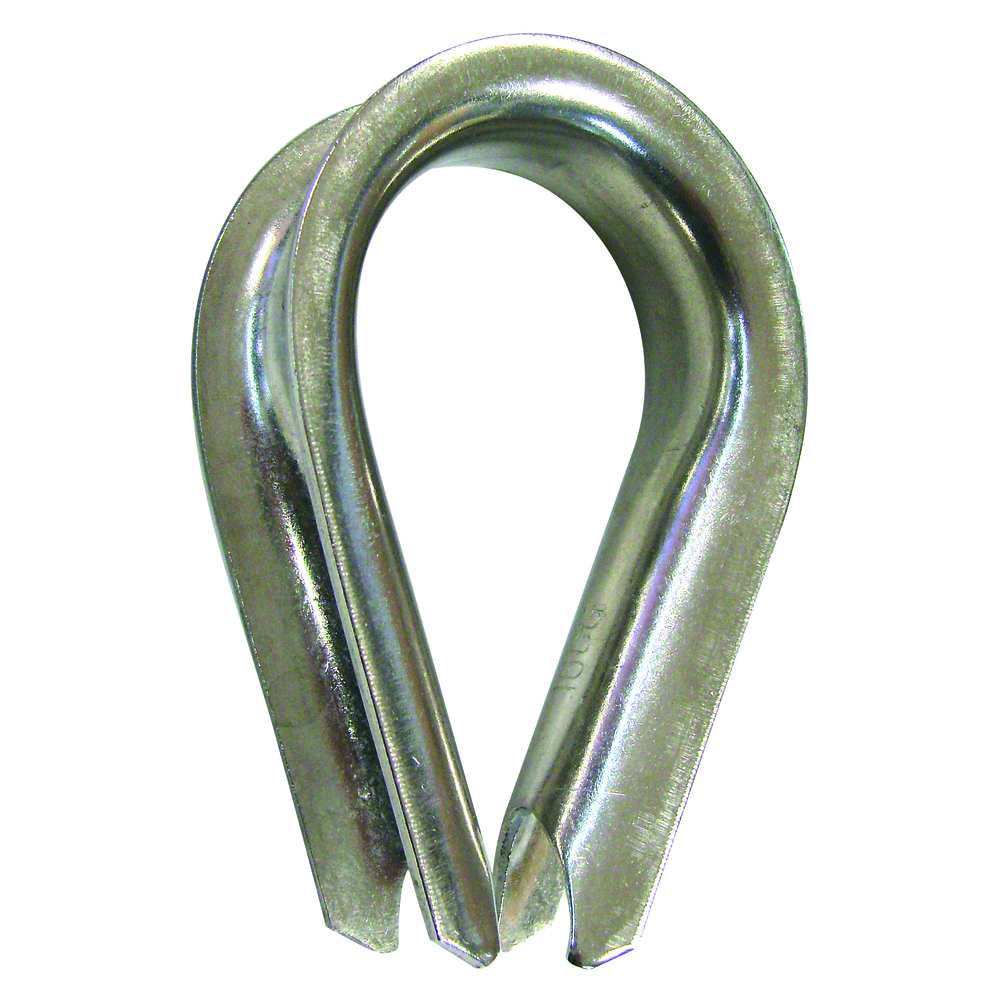 Cosse-coeur inox câble d.6 mm LEVAC - 5087D