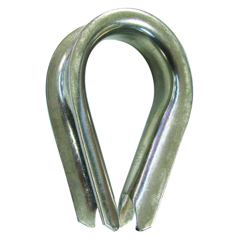 Cosse-coeur inox câble d.8 mm LEVAC - 5087F