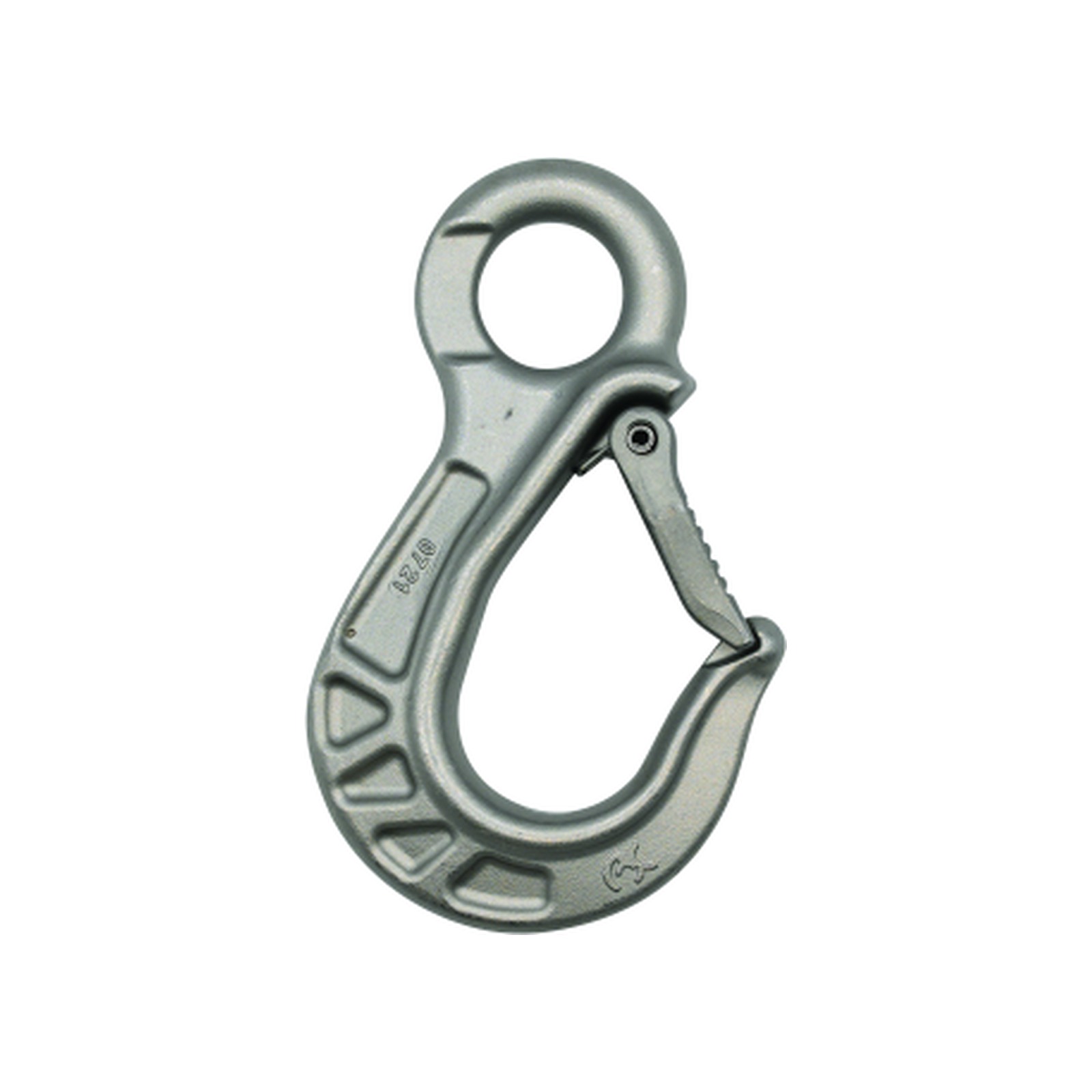 Crochet à œil inox CMU 1,6 t avec linguet de sécurité LEVAC 5126B