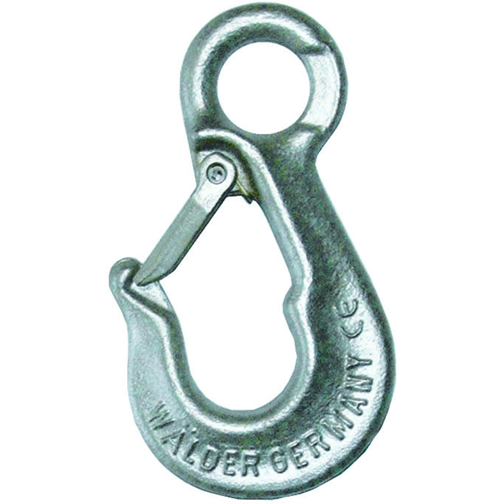 Crochet a oeil inox cmu 2,5 t avec linguet de sécurité LEVAC - 5126C
