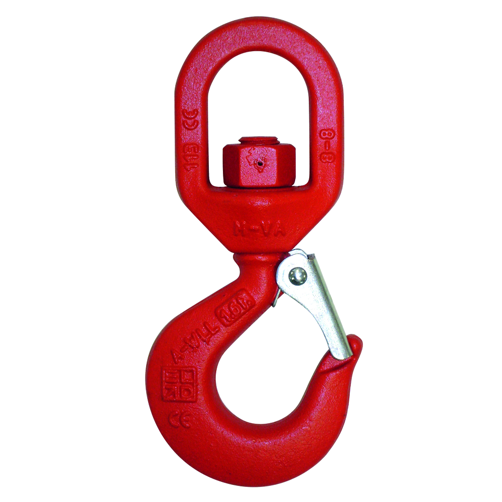 Crochet a touret cmu 8 t acier allié avec linguet de sécurité LEVAC - 5130F