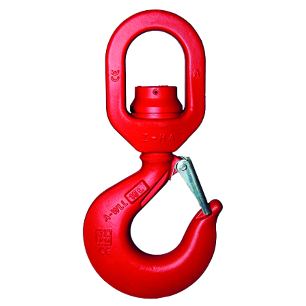 Crochet a touret cmu 11,5 t + roulements acier allié + linguet sécurité LEVAC - 5131G