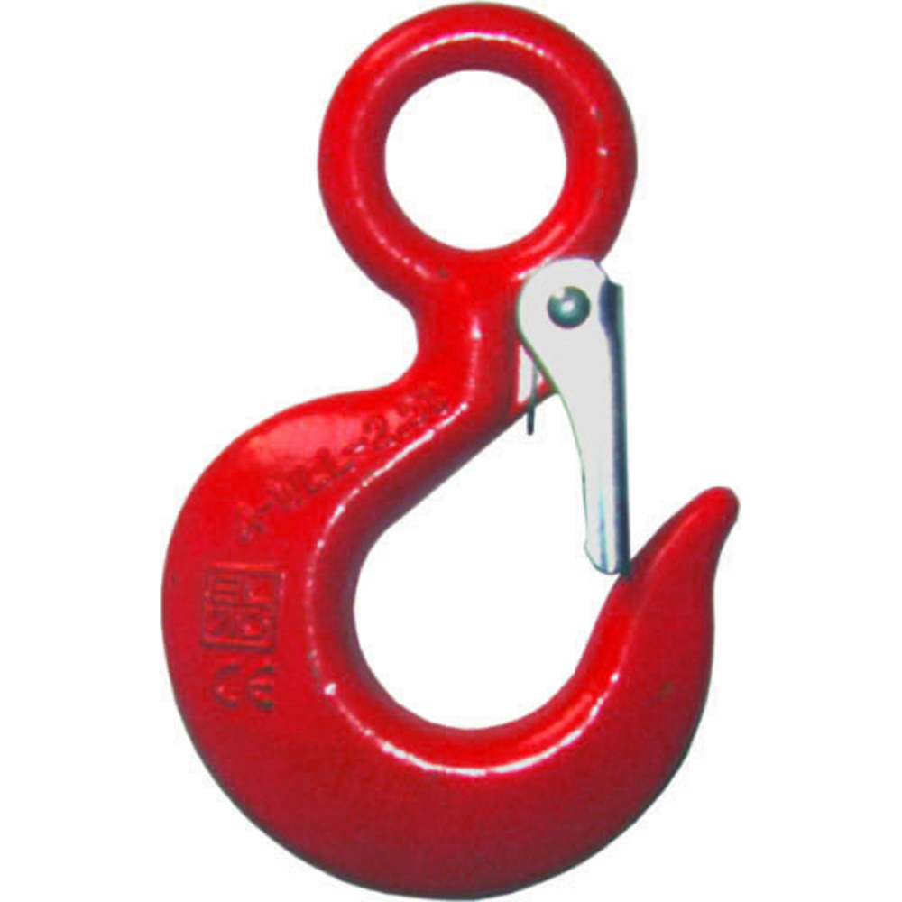 Crochet a oeil cmu 5 t acier carbone avec linguet de sécurité LEVAC - 5135J