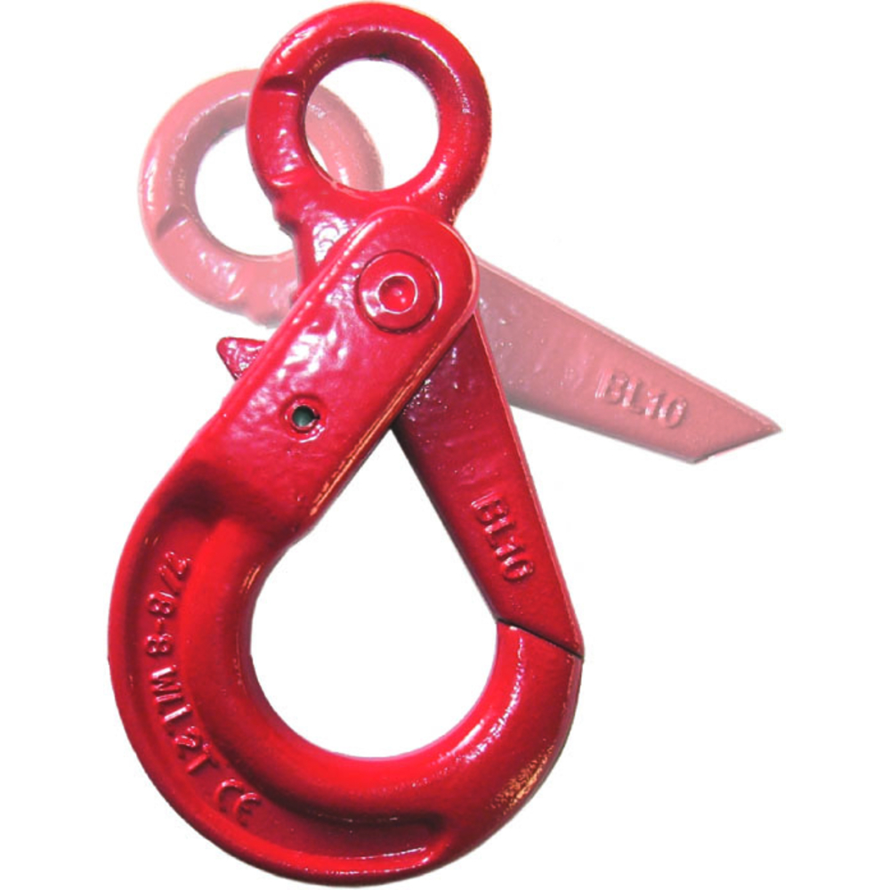 Crochet verrouillage auto a oeil cmu 15 t chaîne d.22 mm LEVAC - 5157FA