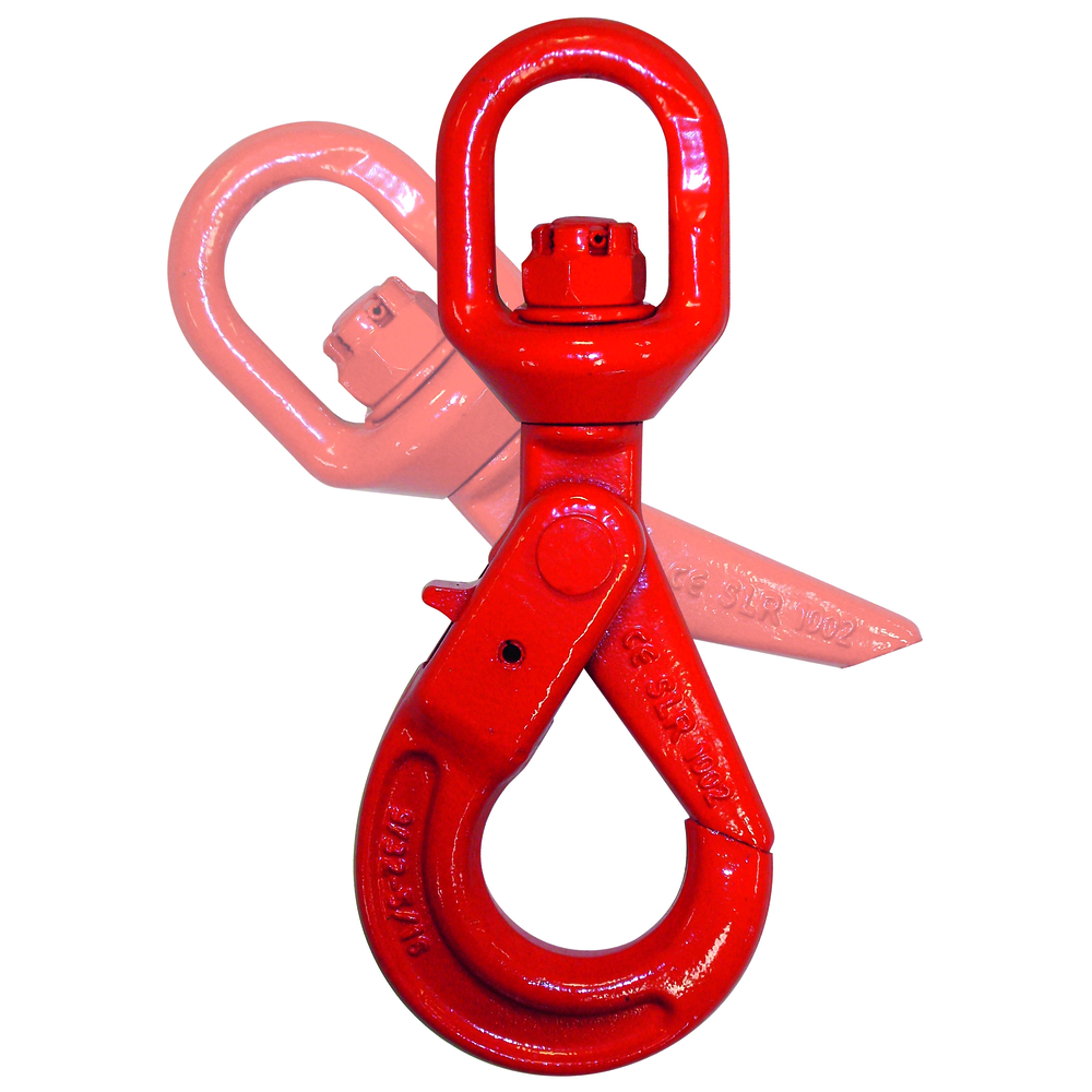 Crochet verrouillage auto a touret cmu 8 t chaîne d.16 mm LEVAC - 5158F