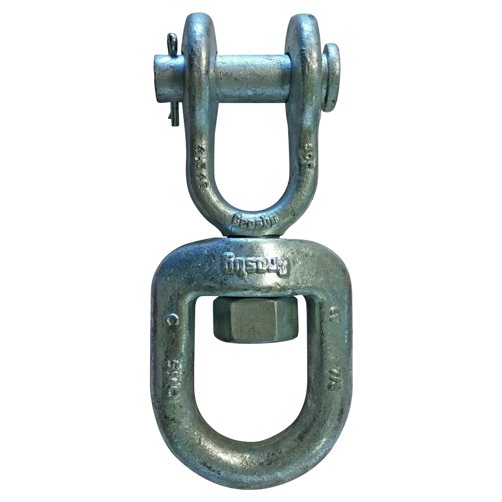 Émerillon a chape 3/8 cmu 1020 kg acier forgé galva LEVAC - 5173C