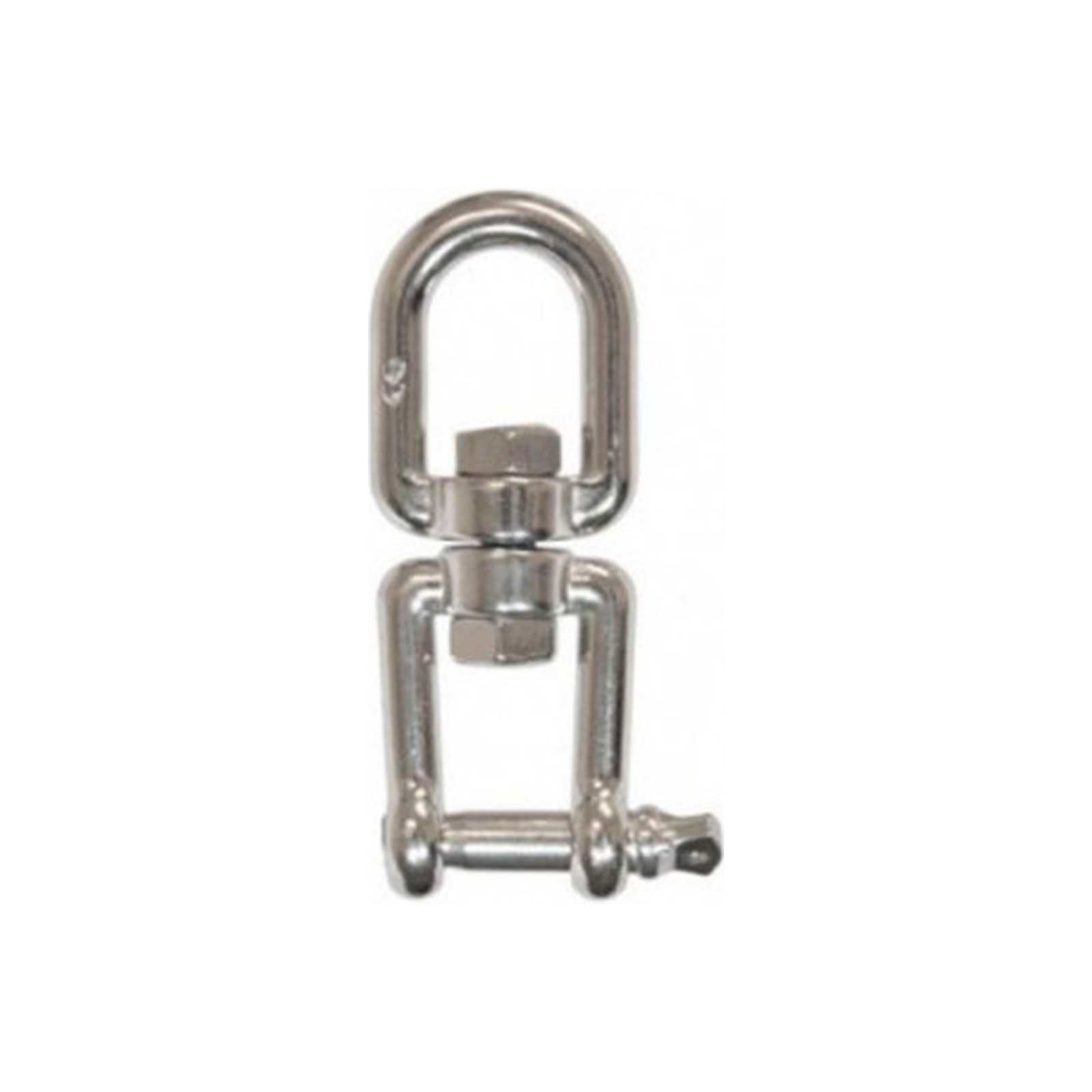 Émerillon inox avec manille M16 SWL 1250 kg LEVAC 5175BE
