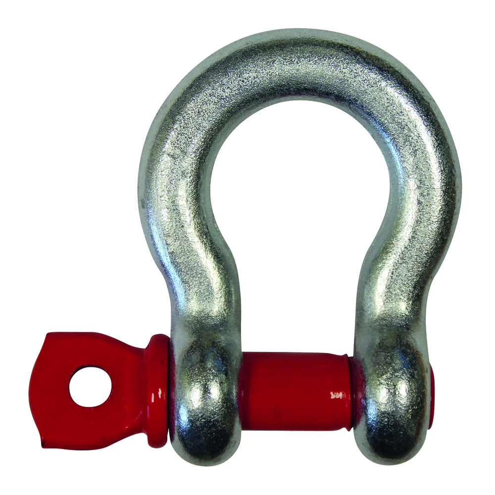 Manille lyre haute résistance galva cmu 1500 kg axe à oeil 7/16 LEVAC - 5210D