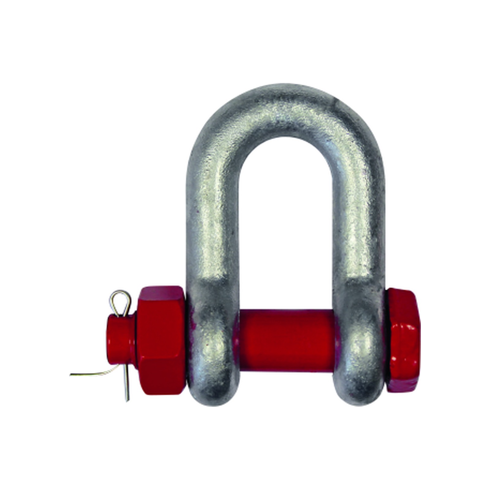 Manille droite haute résistance cmu 1,5 t axe boulonné + goupille LEVAC 5221D