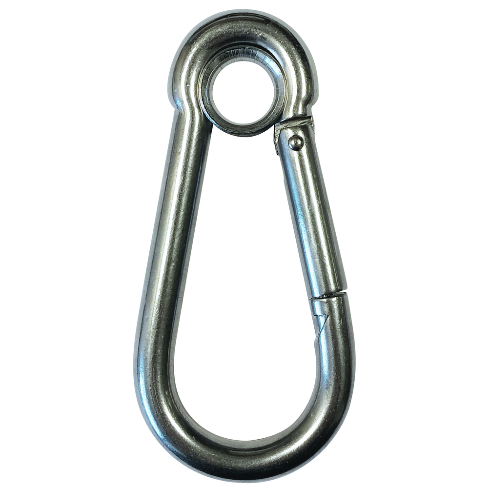 Mousqueton a oeil d.10x100 mm inox LEVAC - 5263EO