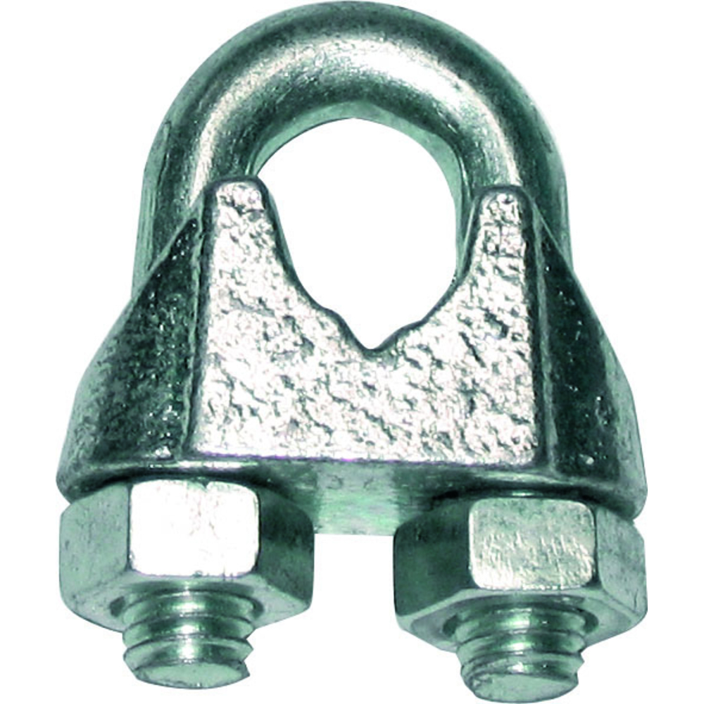 Serre-câble d.6 mm a étrier zingué din-741 LEVAC - 5270BG