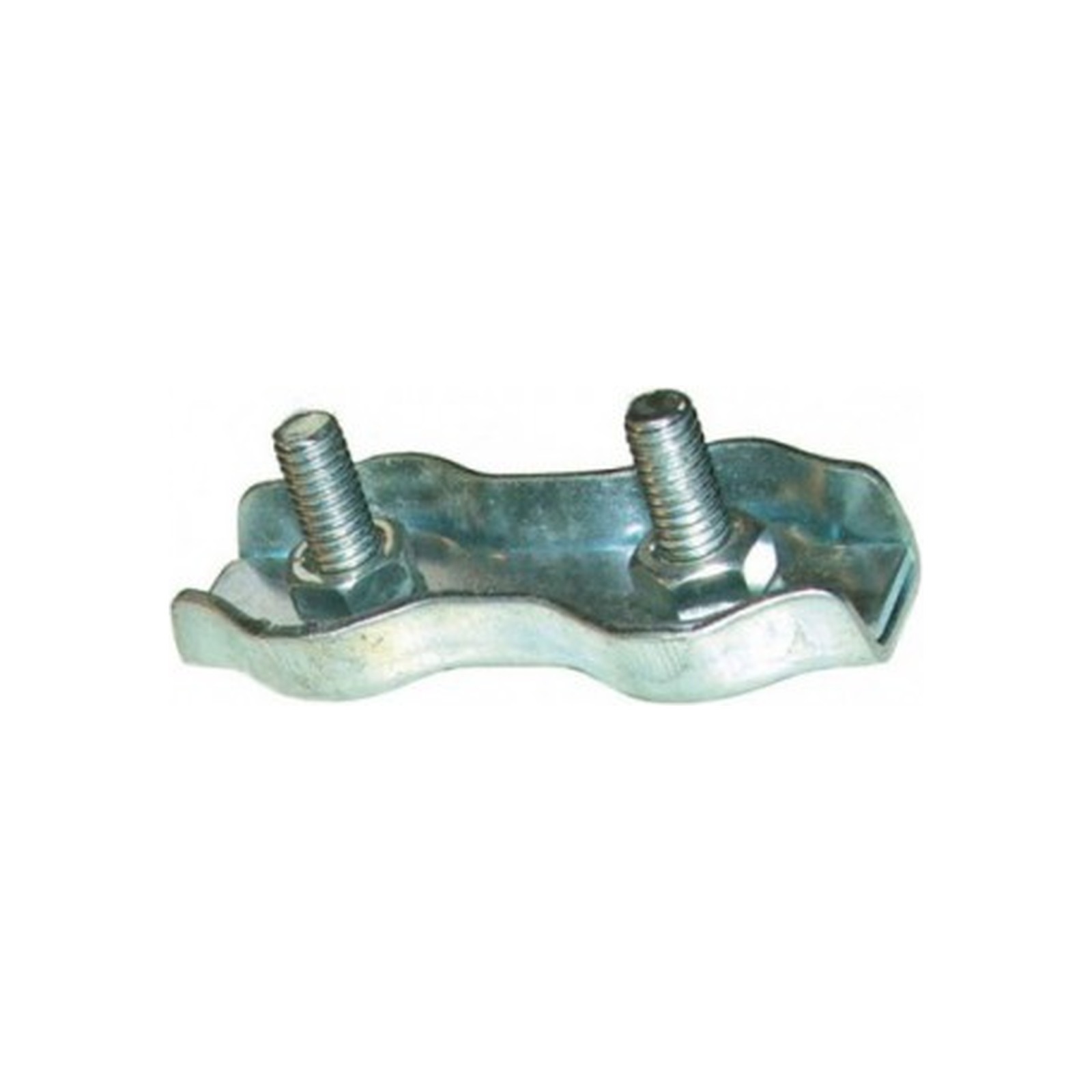 Serre-câble plat 2 boulons acier zingué LEVAC 5280B
