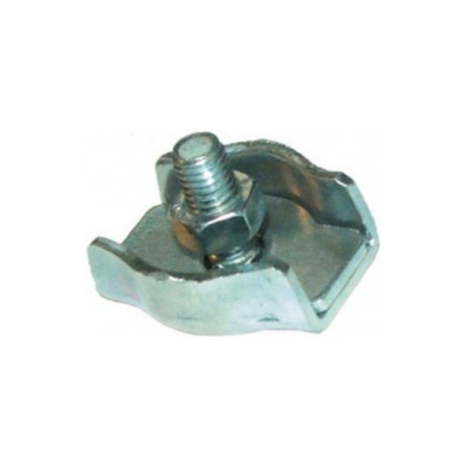 Serre-câble plat 1 boulon acier zingué LEVAC 5281B