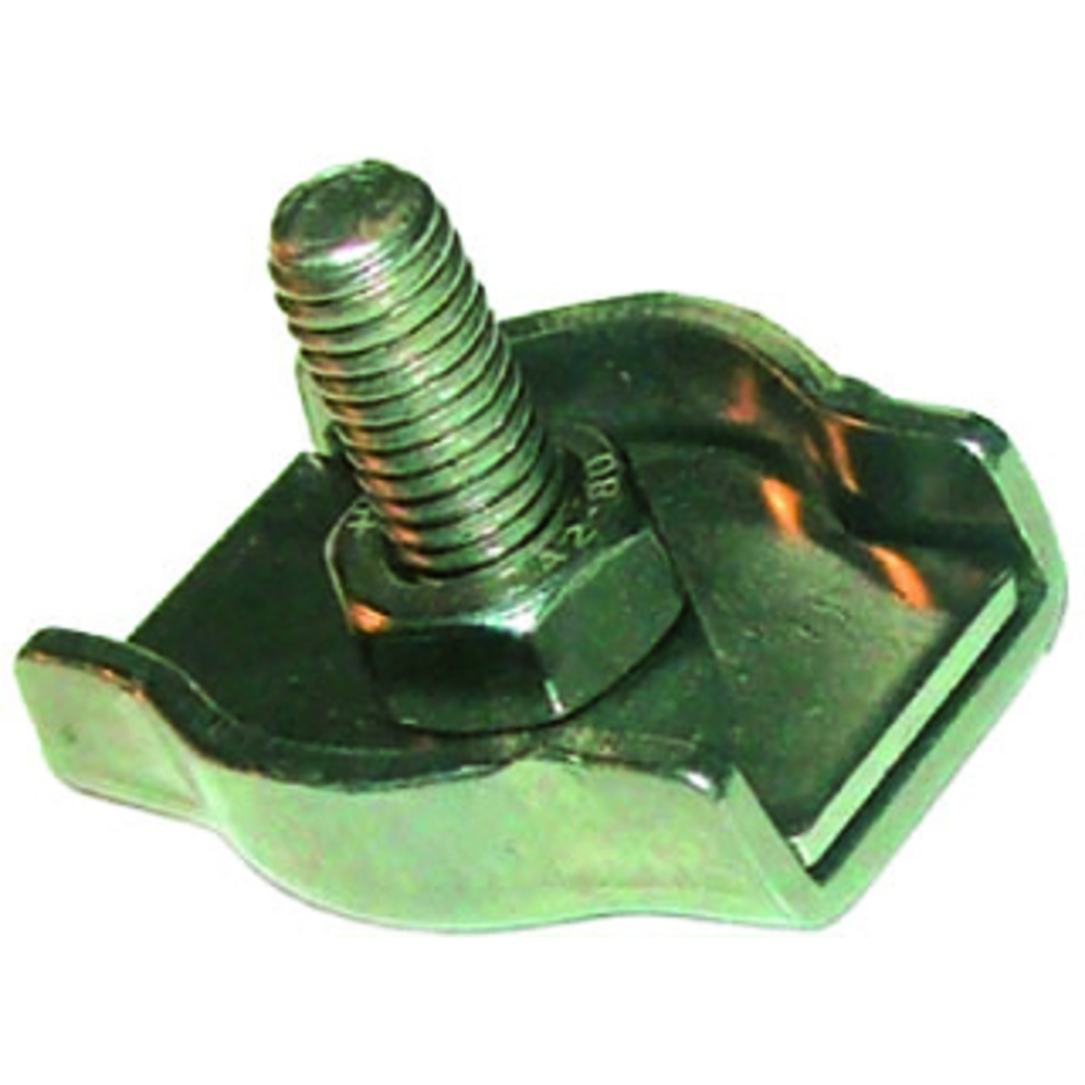 Serre-câble plat inox d.10 mm 1 boulon LEVAC - 5286G