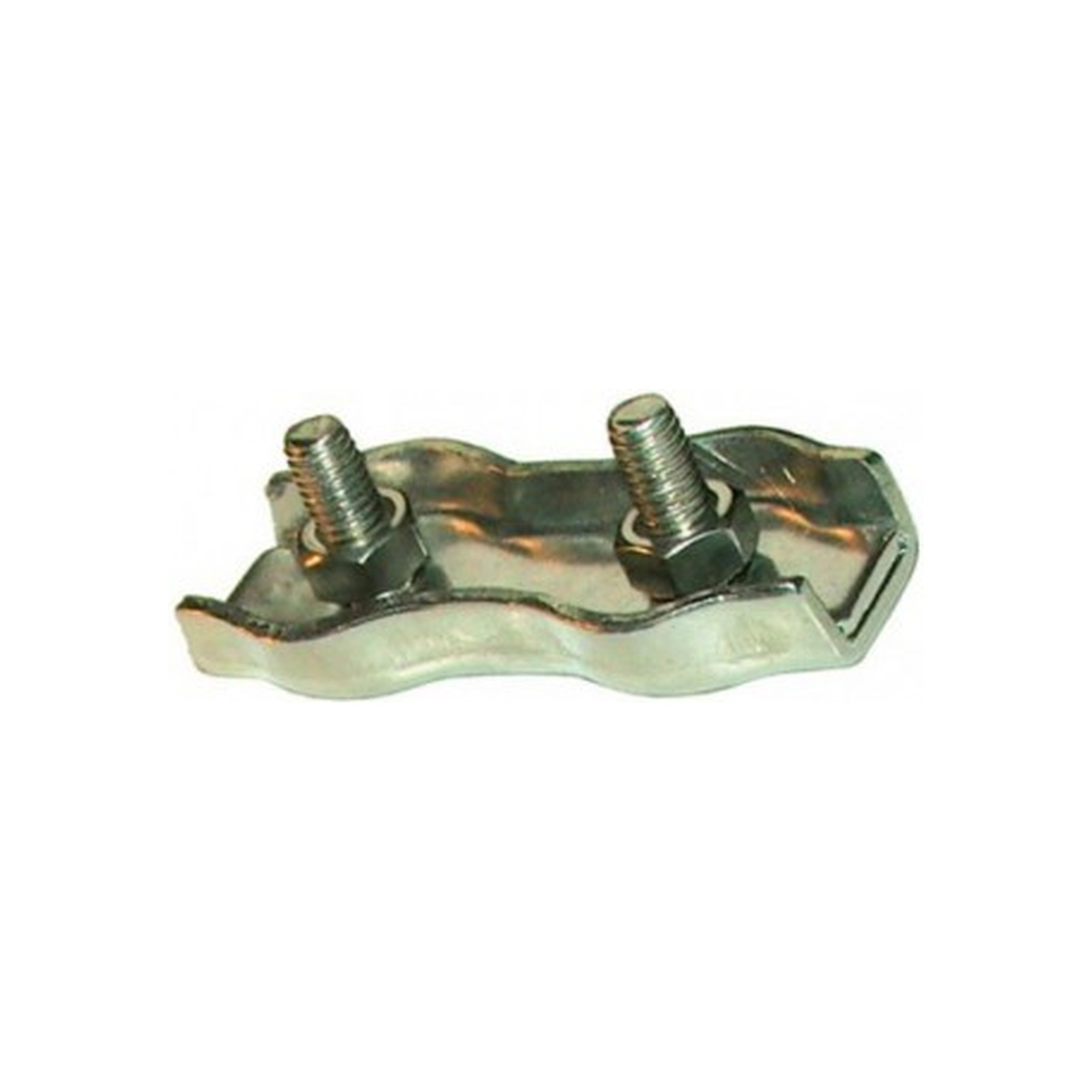 Serre-câble plat inox 3 mm 2 boulons LEVAC 5287B
