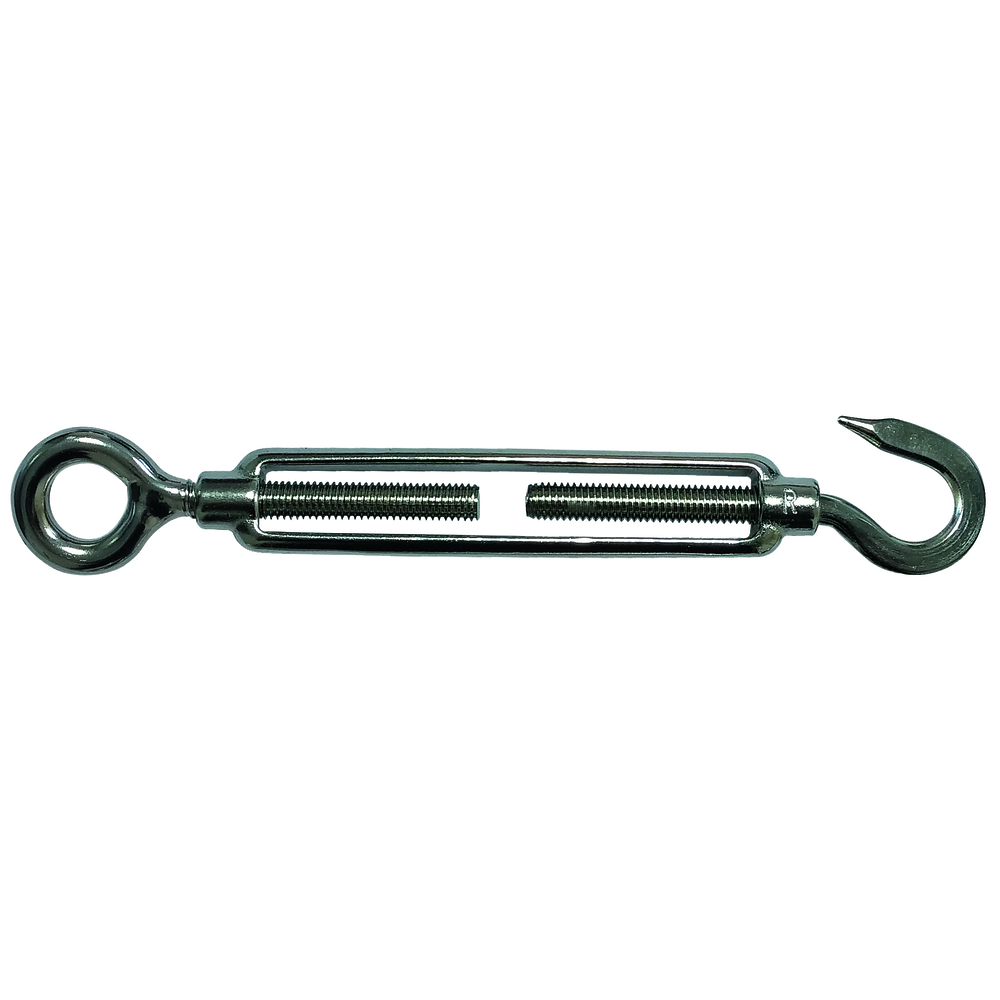 Tendeur inox d.6 mm crochet + oeil swl 75 kg LEVAC - 5293B