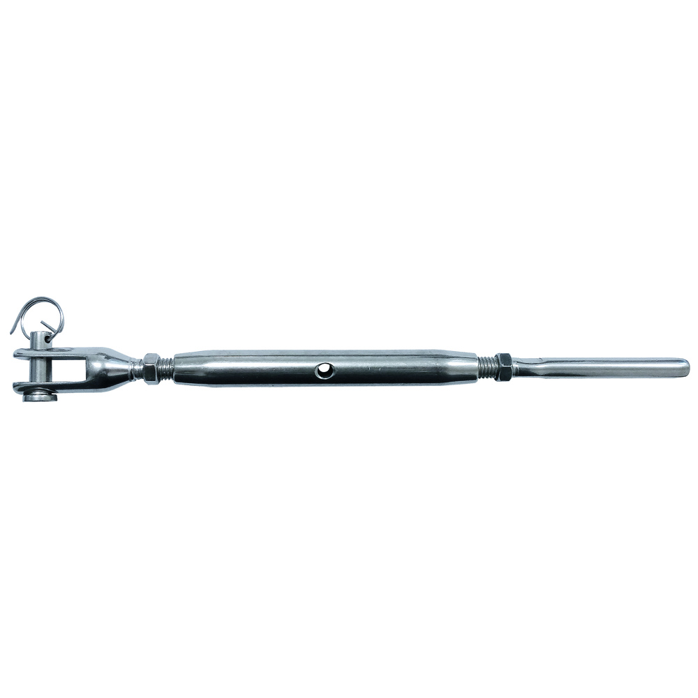 Ridoir inox m.6 mm 1 chape + 1 embout a sertir câble d.3 mm LEVAC - 5296B