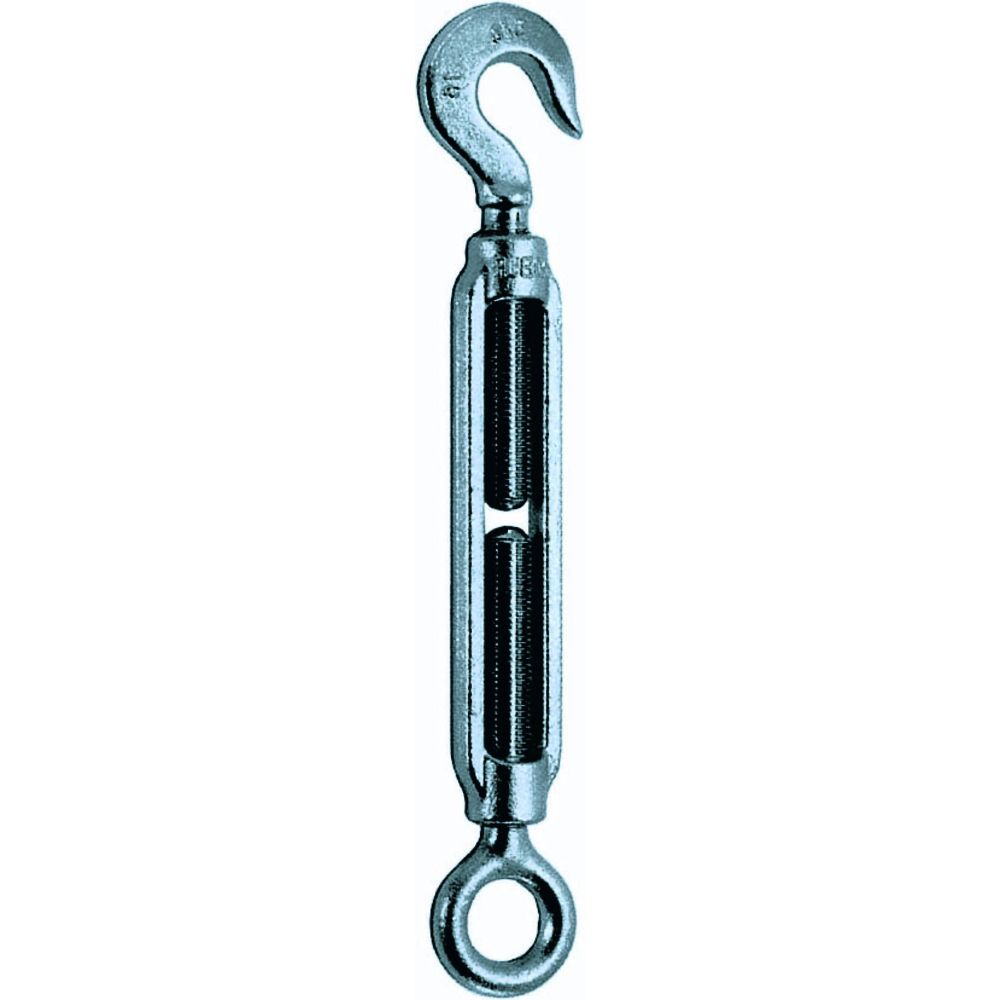 Tendeur zingué d.8 mm oeil + crochet cmu 95 kg LEVAC - 5327A