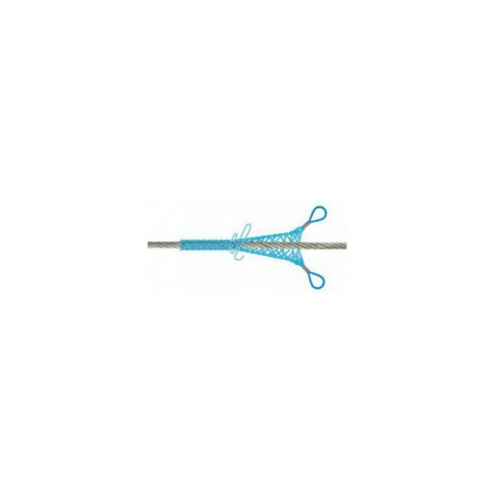 Tire-câble double boucle à lacet acier galva LEVAC 5337K