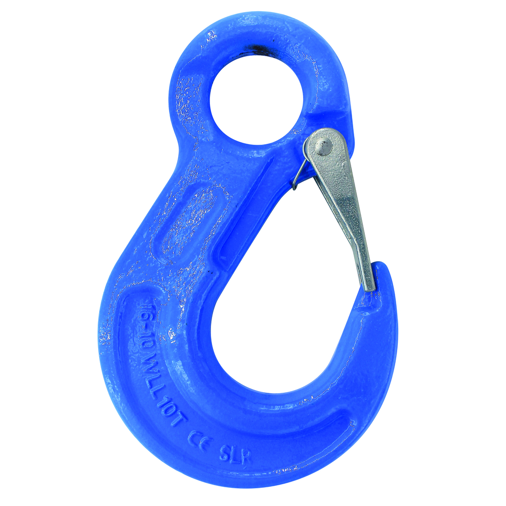 Crochet a oeil 7-8 cmu 2,5 t grade-100 linguet de sécurité LEVAC - 5825C