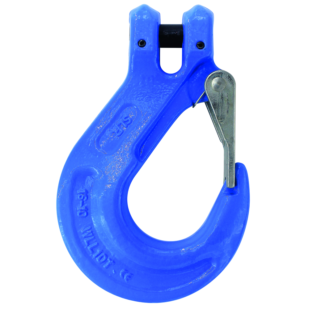 Crochet a chape chaîne d.16 mm cmu 10 t grade-100 linguet de sécurité LEVAC - 5830F