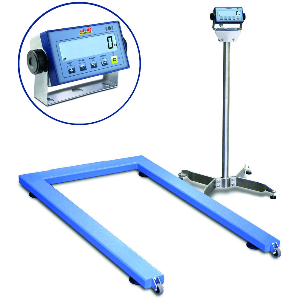 Pèse- palette électronique portée maxi 2000 kg LEVAC - 6017EPWL