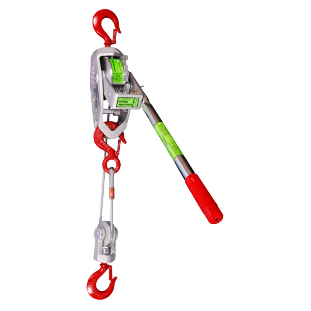 PALAN A LEVIER 500/1000 KG CE LINCOLN CÂBLE D.5,5 MM LONG. 9.50 M LEVAC - 6043L