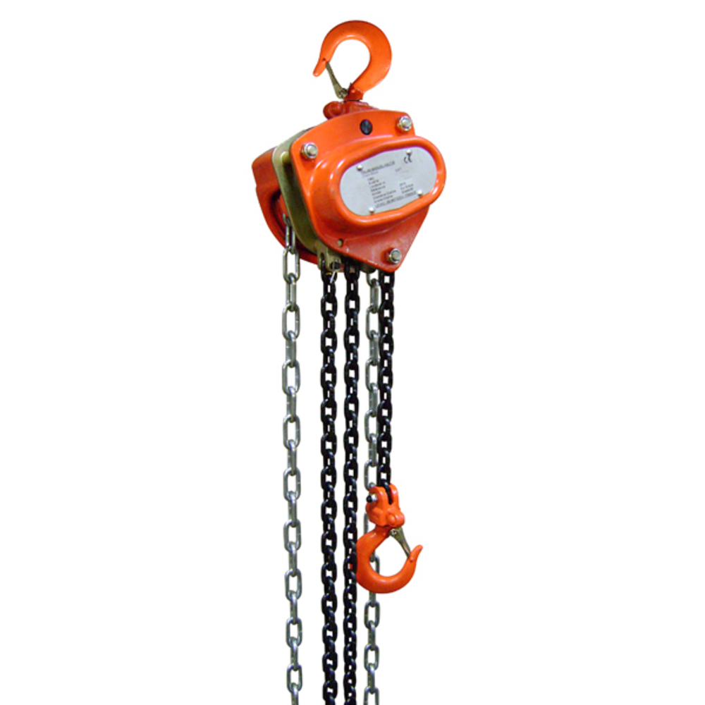 PALAN MANUEL A CHAÎNE CMU 1 T LEVÉE 6 M CHAÎNE NOIRE ANTICORROSION LEVAC - 6046C06