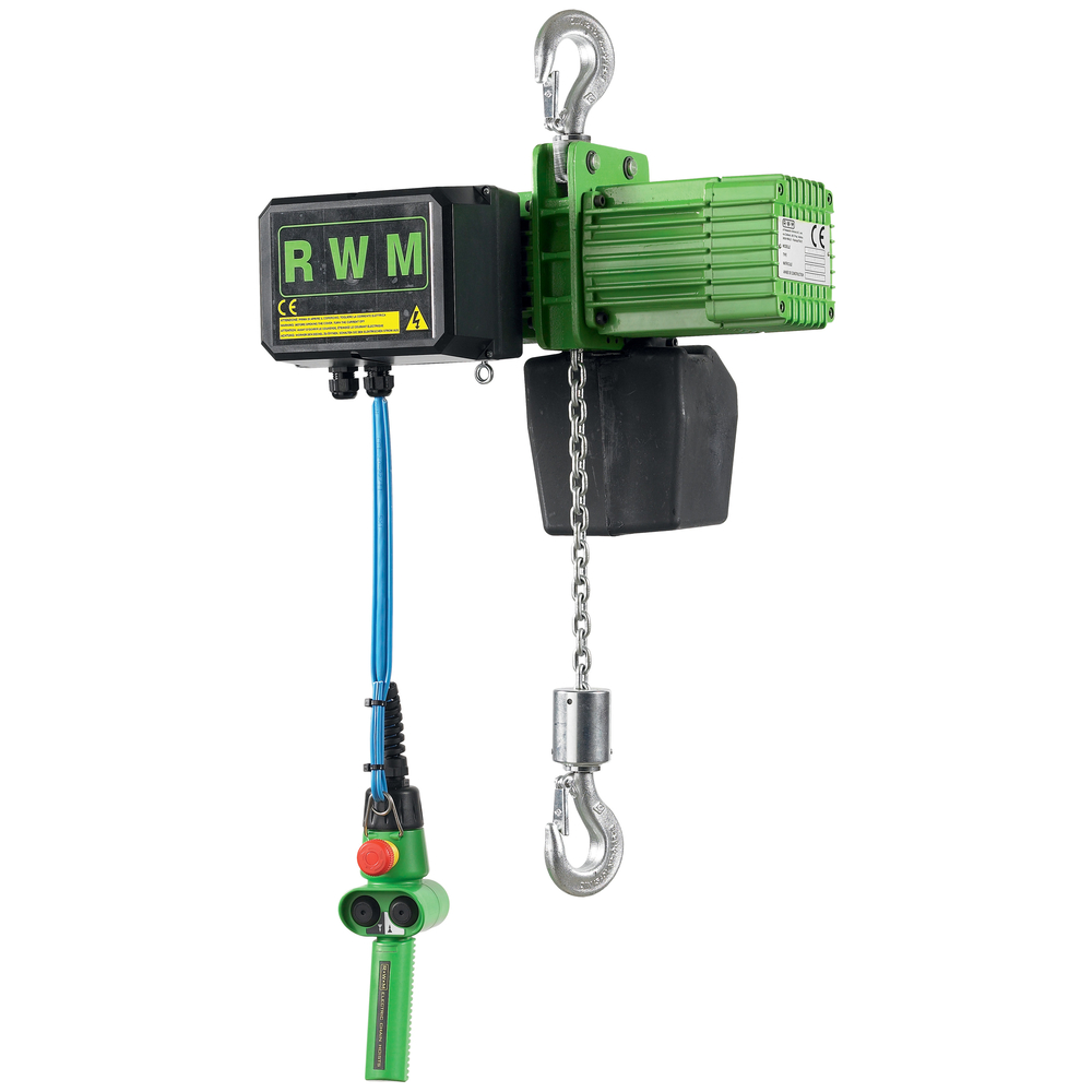 Palan électrique chaîne libre 500 kg 24v vitesse 8 m/mn levée 3 m RWM - 6050GB1