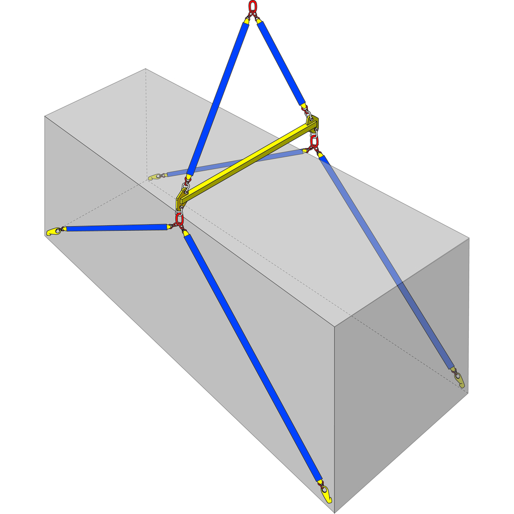 Pack lève-container plc20 cmu 30 t long. 2,50m complet LEVAC - 6055PLC20