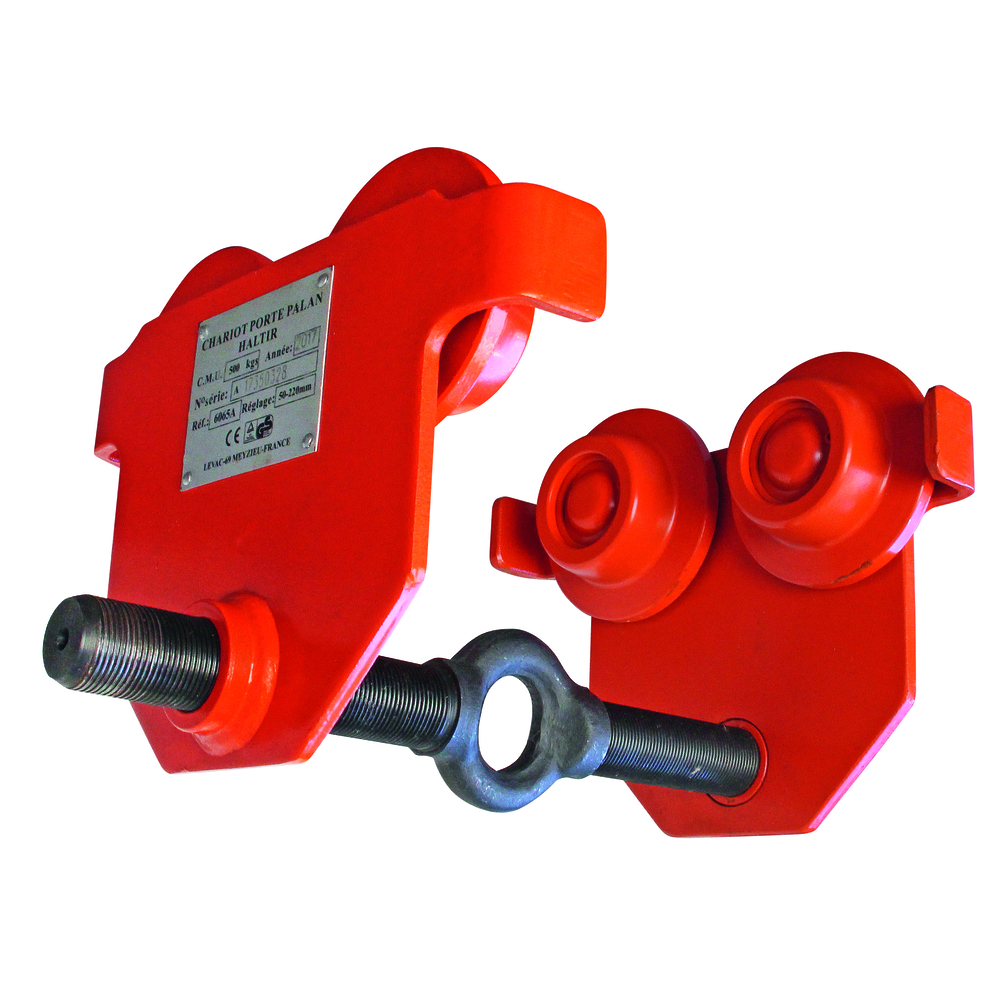 Chariot porte-palan cmu 3 t direction libre 74-220 LEVAC - 6065D