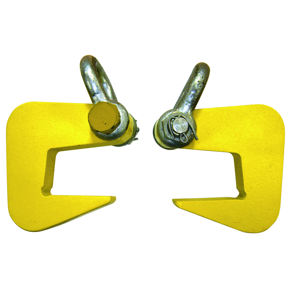 Pince lève-tuyau cmu 8000 kg /paire ouverture 0-70 mm manilles en option LEVAC - 6097D80LB