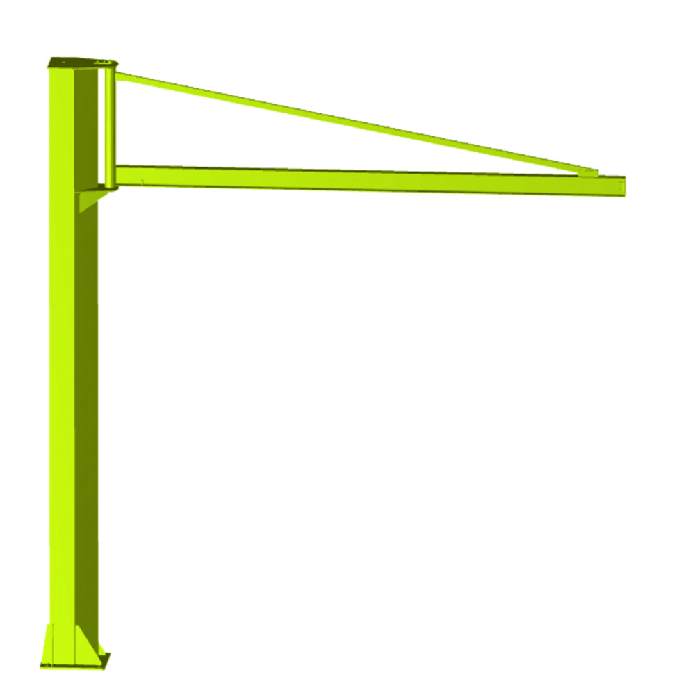 Potence sur fût h.s.f. 3 m cmu 500 kg portée 2 m triangulée rotation 270° LEVAC - 6127CT02