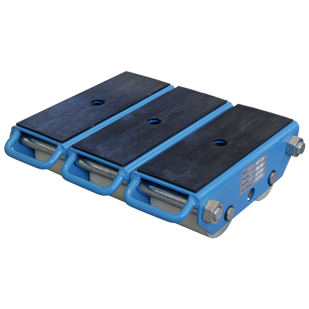 Patin rouleur cmu 6000 kg 6 roues nylon LEVAC - 6135AS60