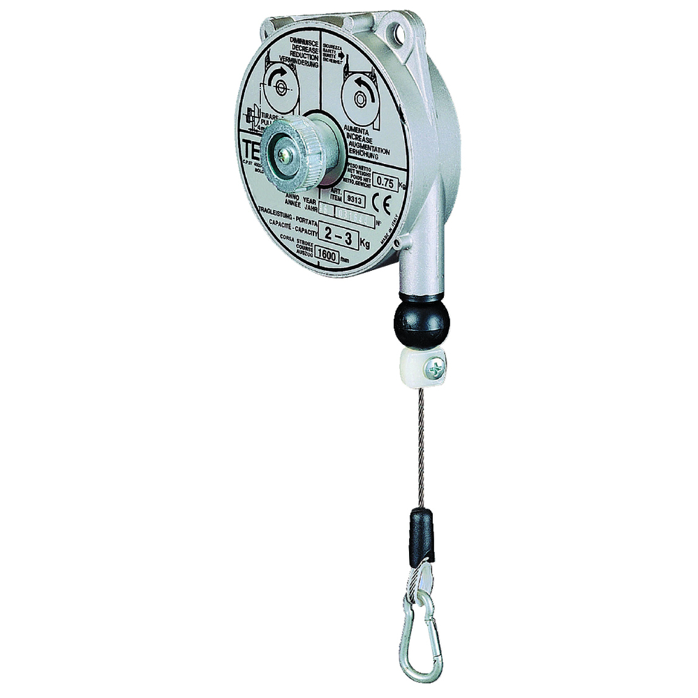 Équilibreur de charge 1-2 kg course 1,60 m sans cliquet câble polypropylene LEVAC - 6300ANY